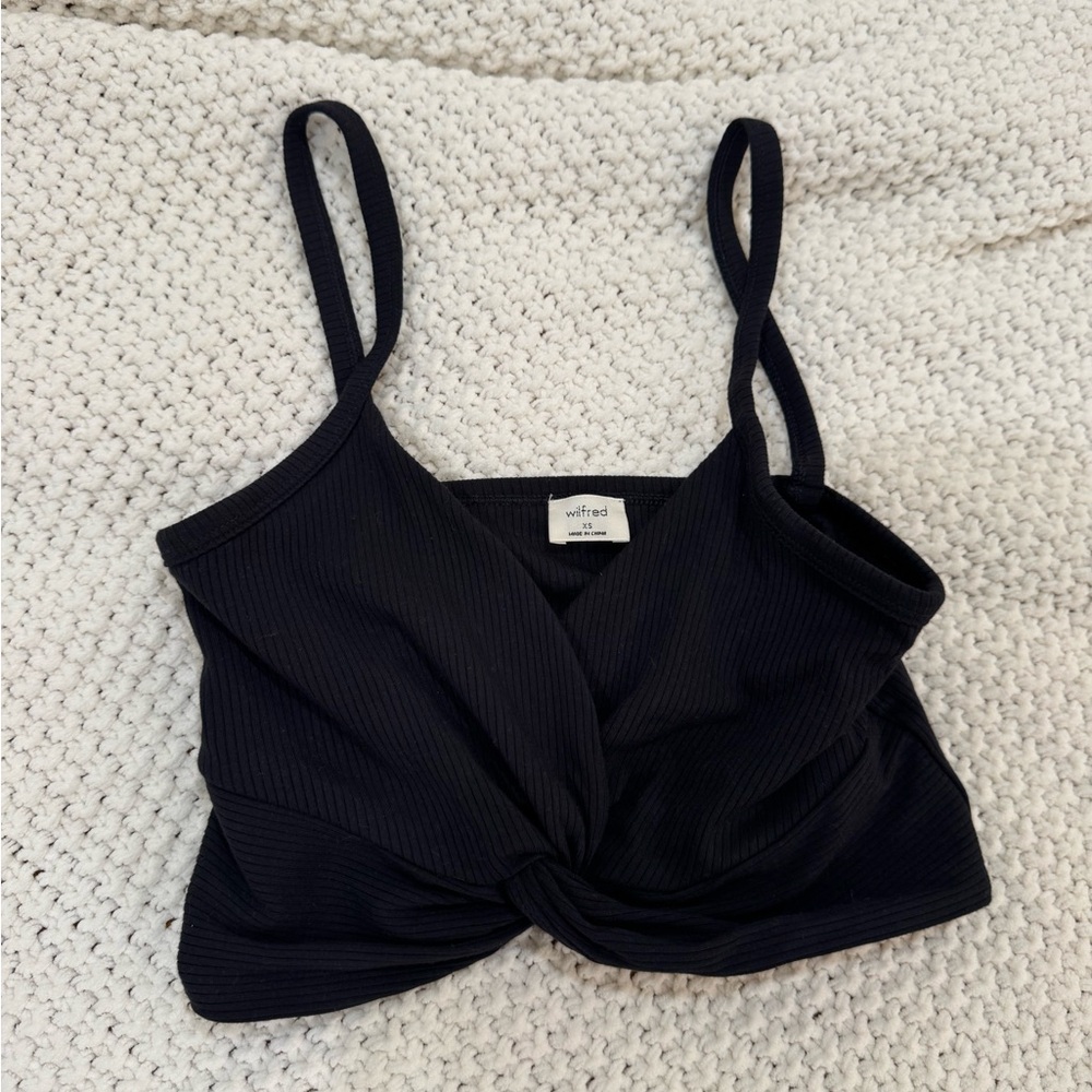 Aritzia Wilfred Midnight Twist Camisole